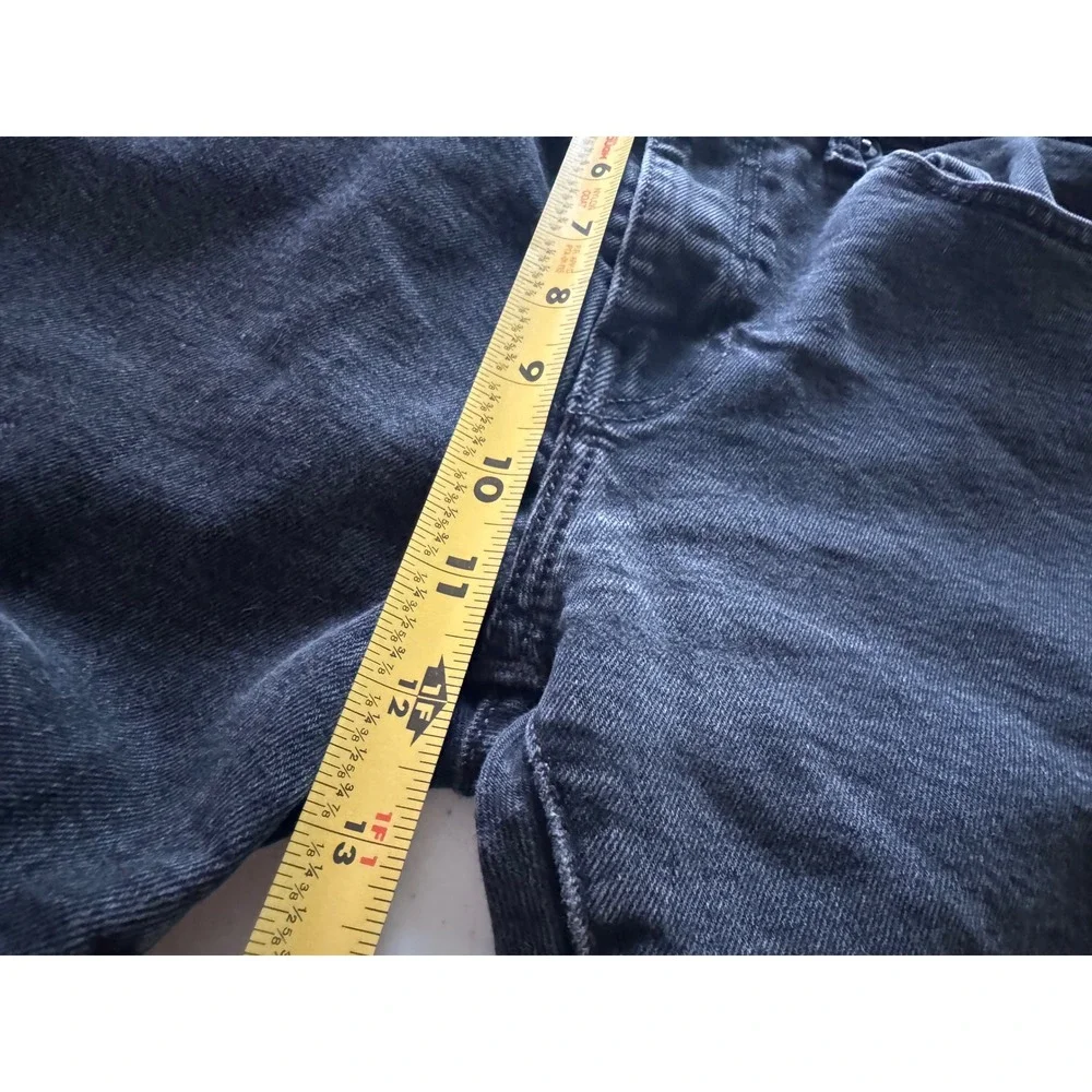 Levis Premium Jeans Faded Black Denim Five Pocket Pants Mens Size 26x10 Rise